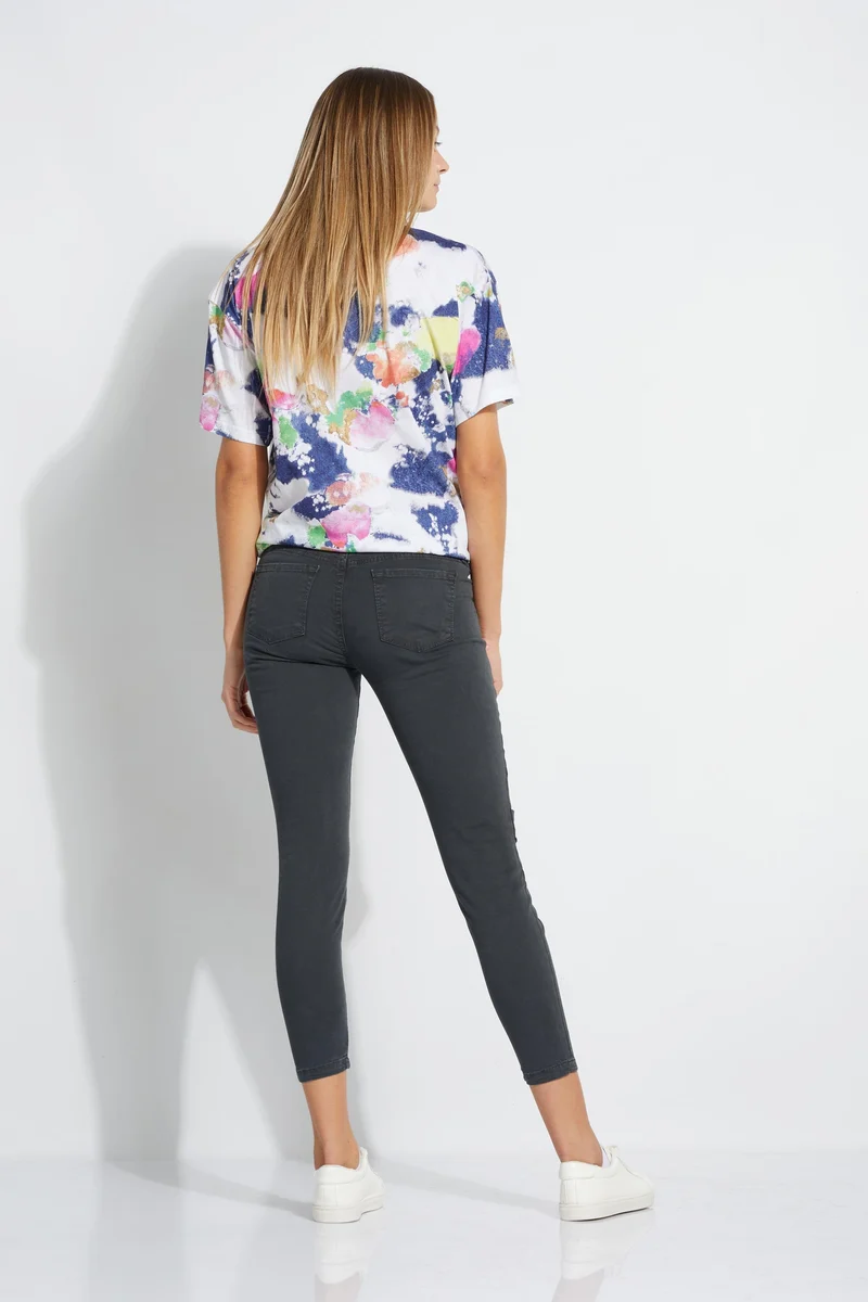 J Brand GINGER Skinny Cropped Jeans anthrazit
