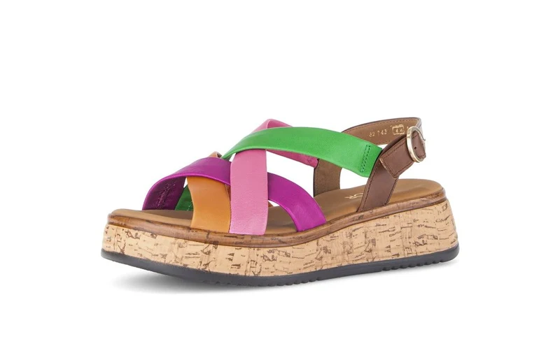 Gabor Plateau Sandalen rosa