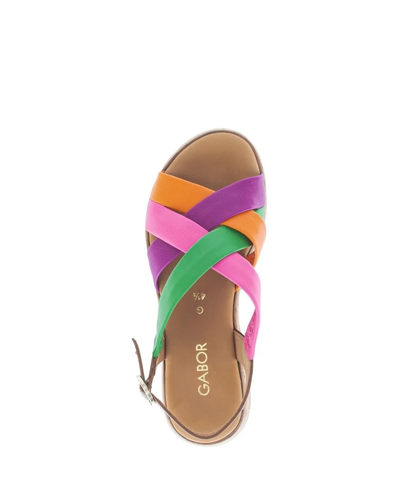 Gabor Plateau Sandalen rosa