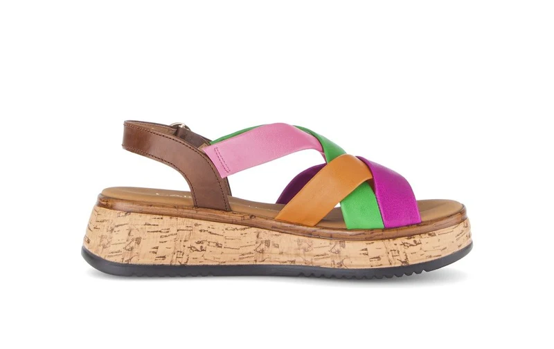 Gabor Plateau Sandalen rosa