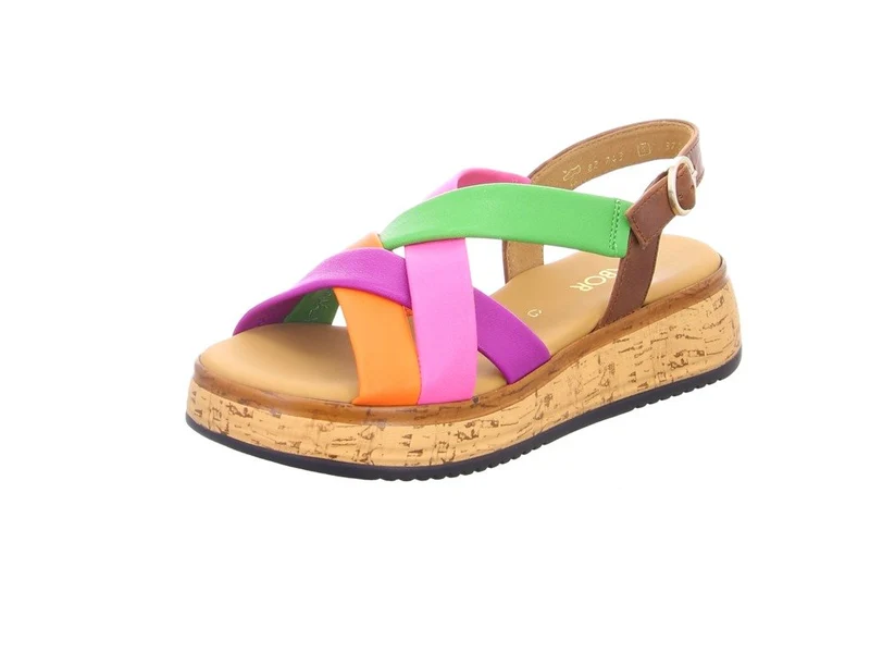 Gabor Plateau Sandalen rosa
