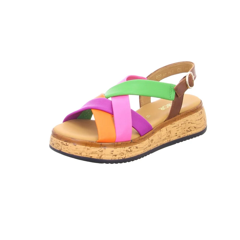 Gabor Plateau Sandalen rosa