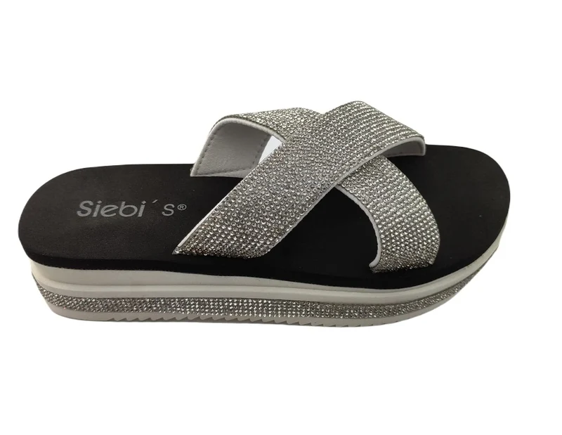 Siebi's Pantoletten silber