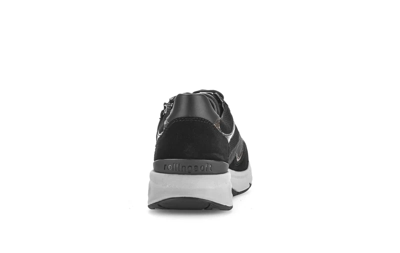 Gabor Damen Sneaker, Grau Schwarz
