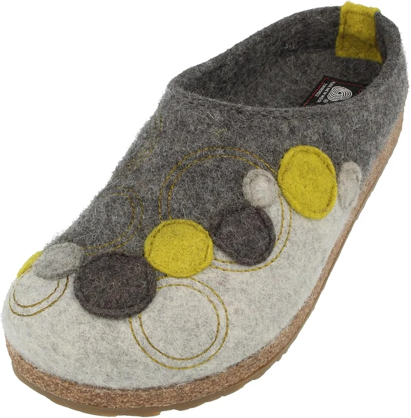 Haflinger Grizzly Fizz Damen Hausschuhe grau