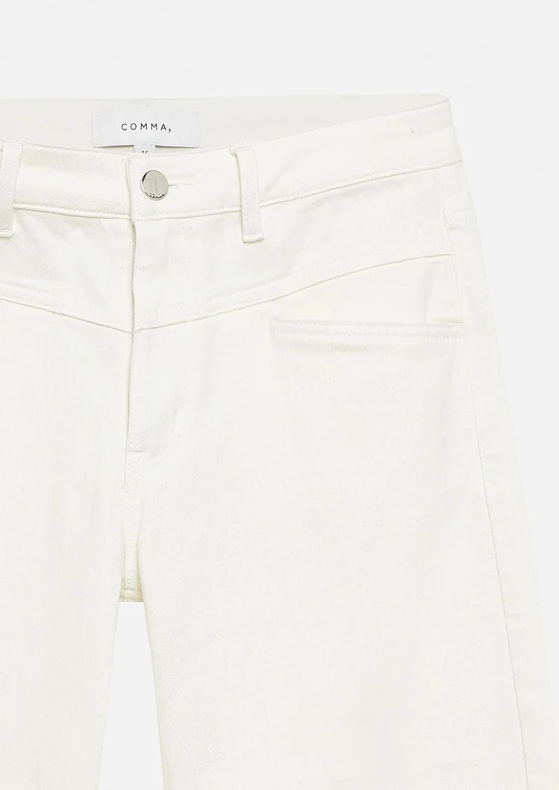 Comma GmbH Jeans-Hose Weiß