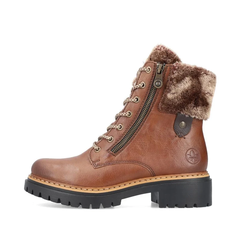 Rieker Schnür-Stiefeletten Damen Braun