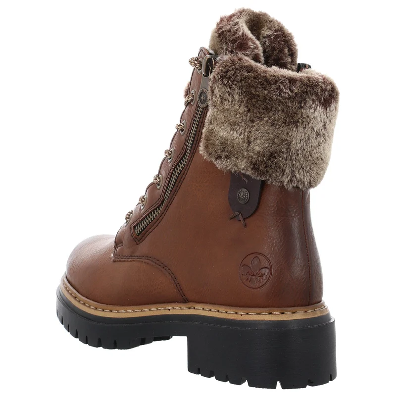 Rieker Schnür-Stiefeletten Damen Braun
