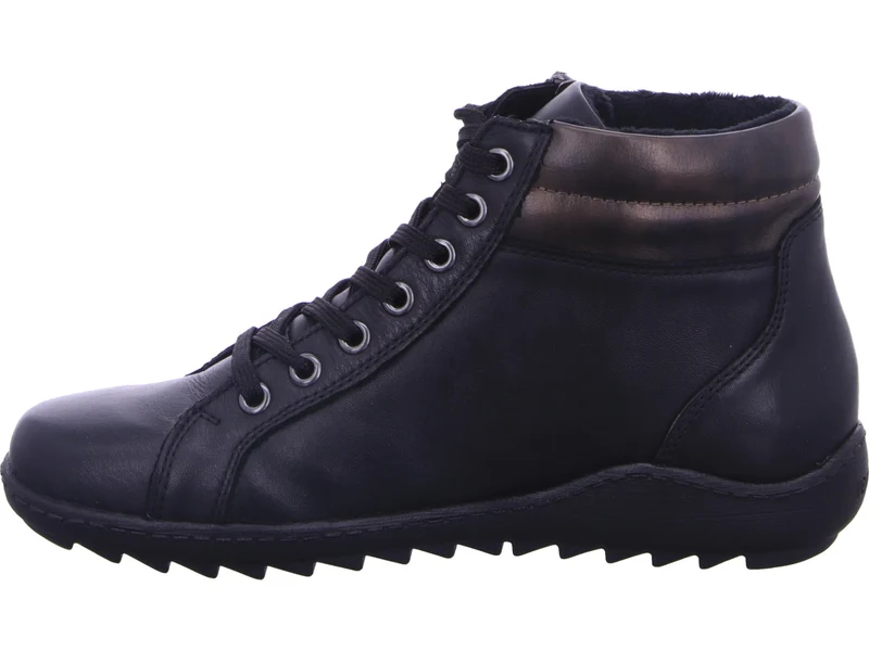 Remote R1458-03 Damen Schnür-Stiefeletten, Schwarz