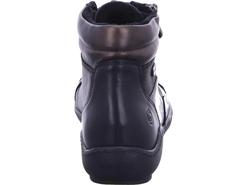 Remote R1458-03 Damen Schnür-Stiefeletten, Schwarz