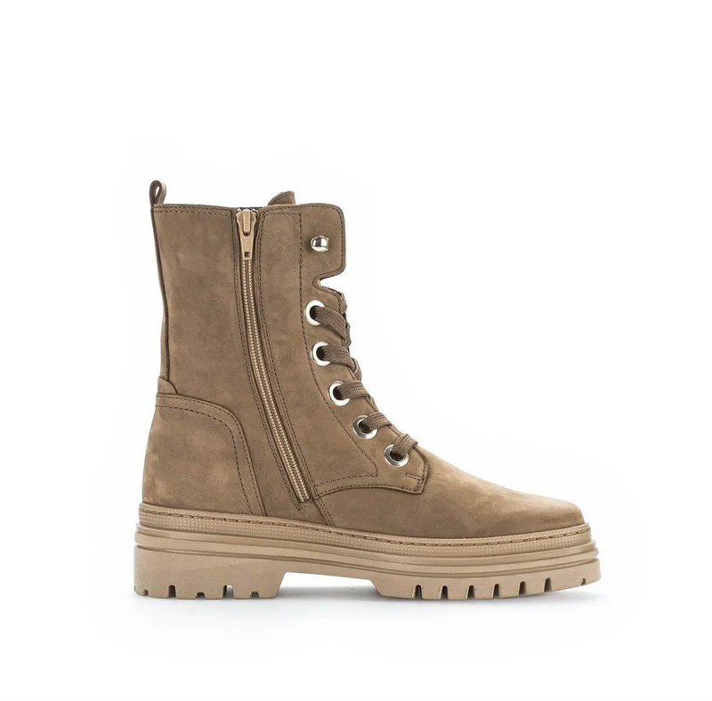 Gabor Schnür-Stiefeletten Damen Beige