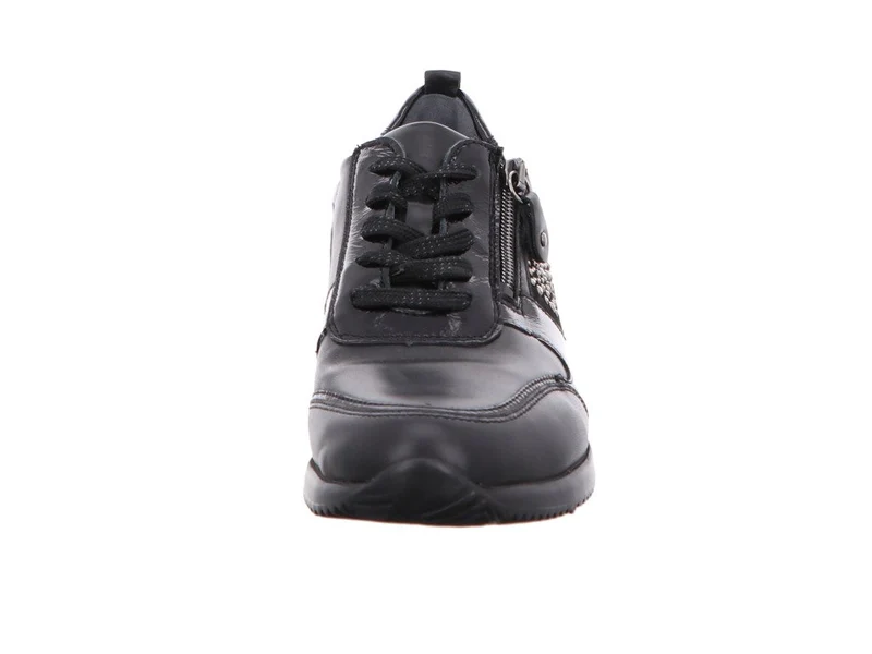 Waldläufer Damen Schnürhalbschuhe Himona Schnürschuh Schnürschuh Lederkombination