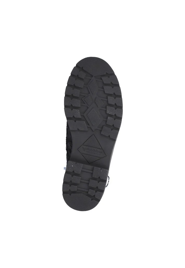 Waldläufer Schnür-Stiefeletten schwarz