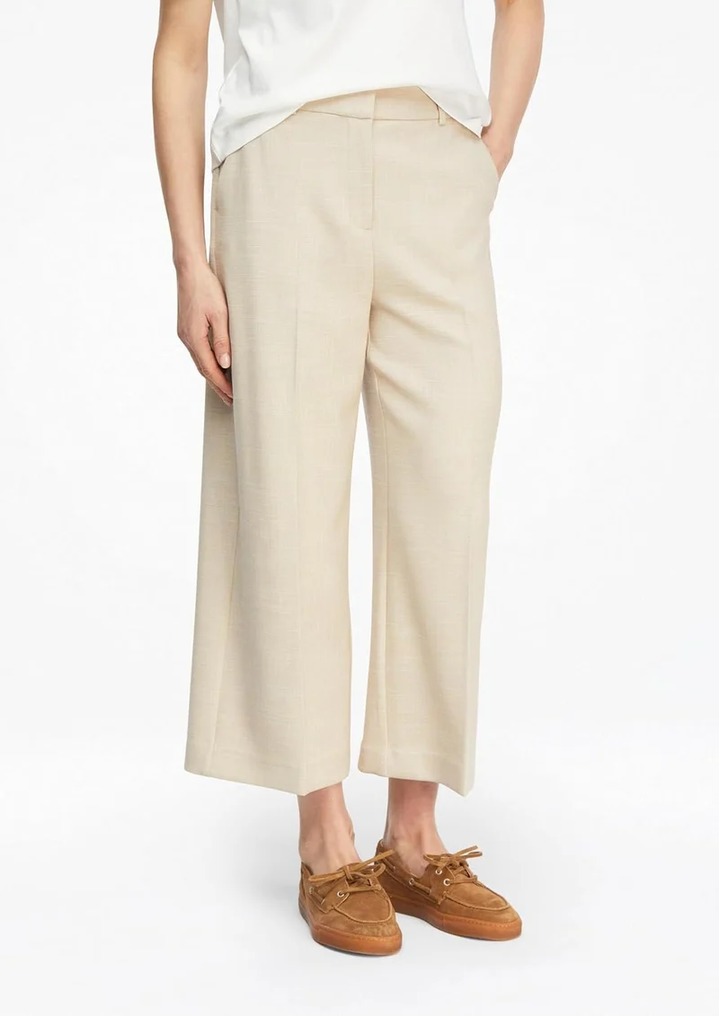 Comma 7/8 Hosen Beige