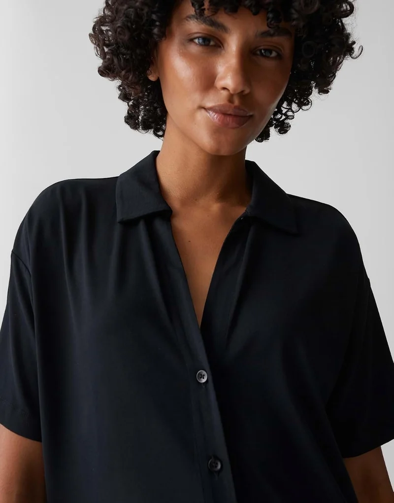 Opus Poloshirt Schwarz