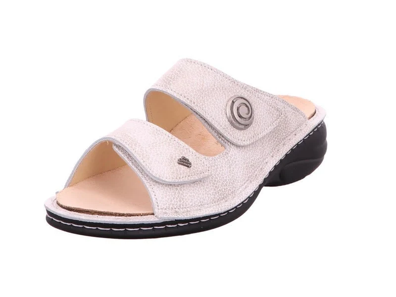 Colina Natural Komfort Pantoletten silber Damen