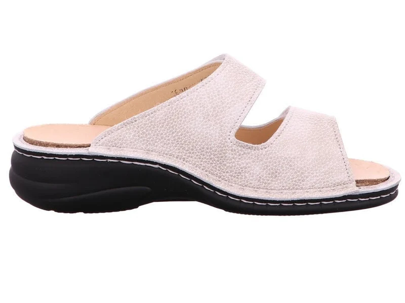 Colina Natural Komfort Pantoletten silber Damen