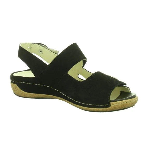 Waldläufer Klassische Sandalen Damen Schwarz