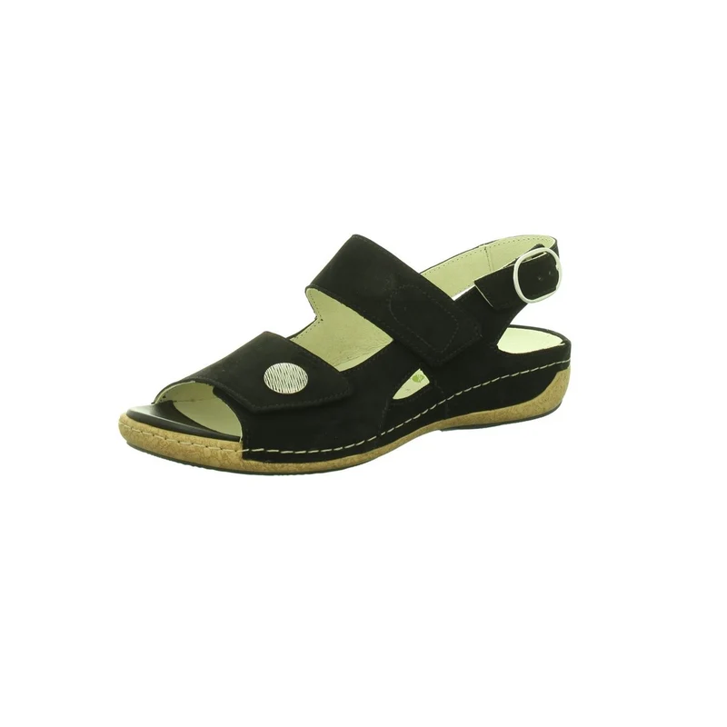 Waldläufer Klassische Sandalen Damen Schwarz