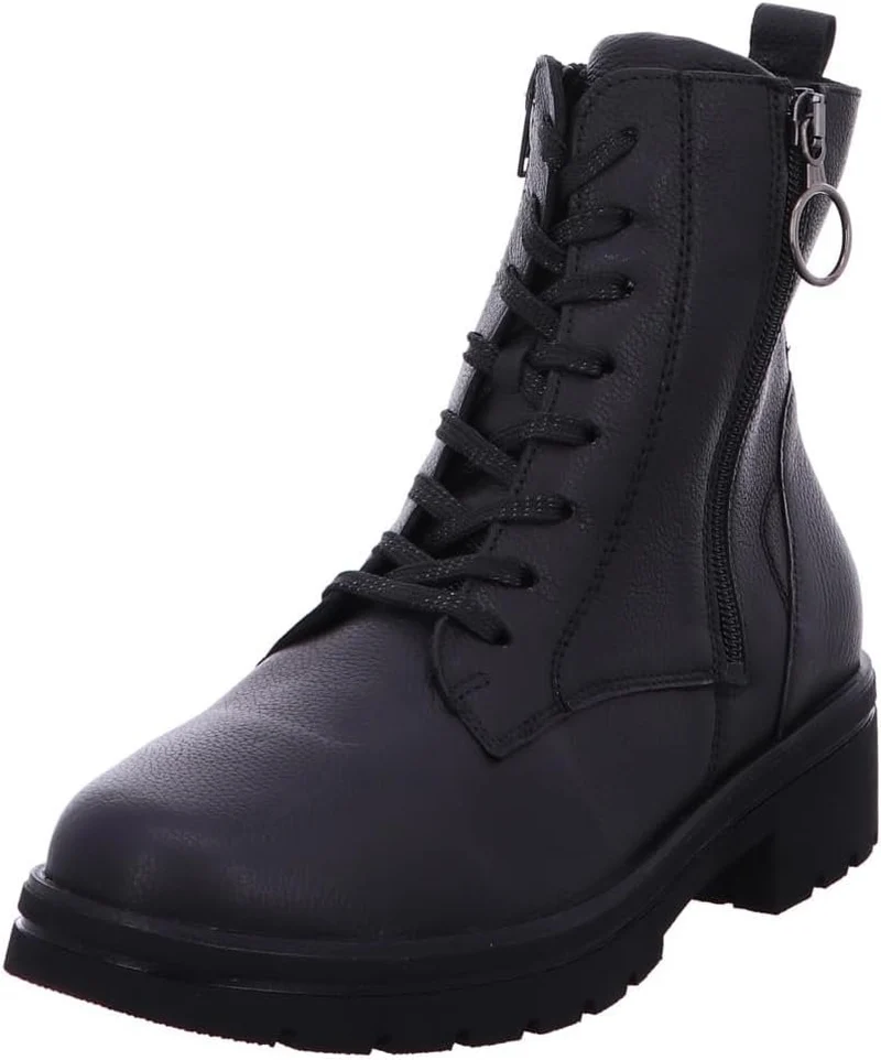 Waldläufer Damen Stiefelette Schwarz