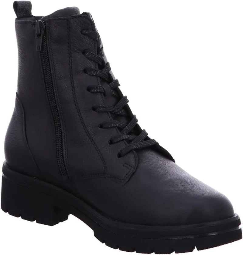 Waldläufer Damen Stiefelette Schwarz