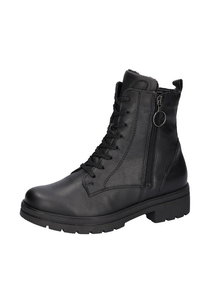 Waldläufer Damen Stiefelette Schwarz