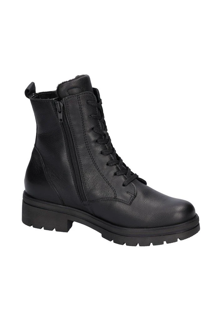 Waldläufer Damen Stiefelette Schwarz