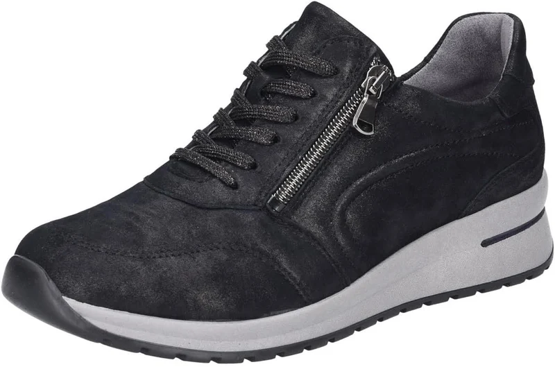 Waldläufer Schnürsneaker Schwarz