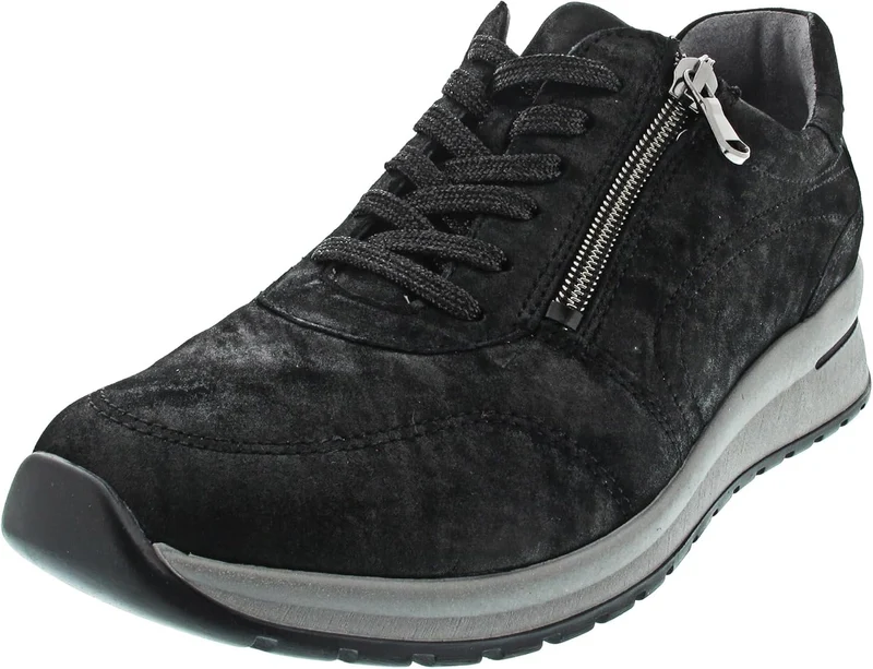 Waldläufer Schnürsneaker Schwarz