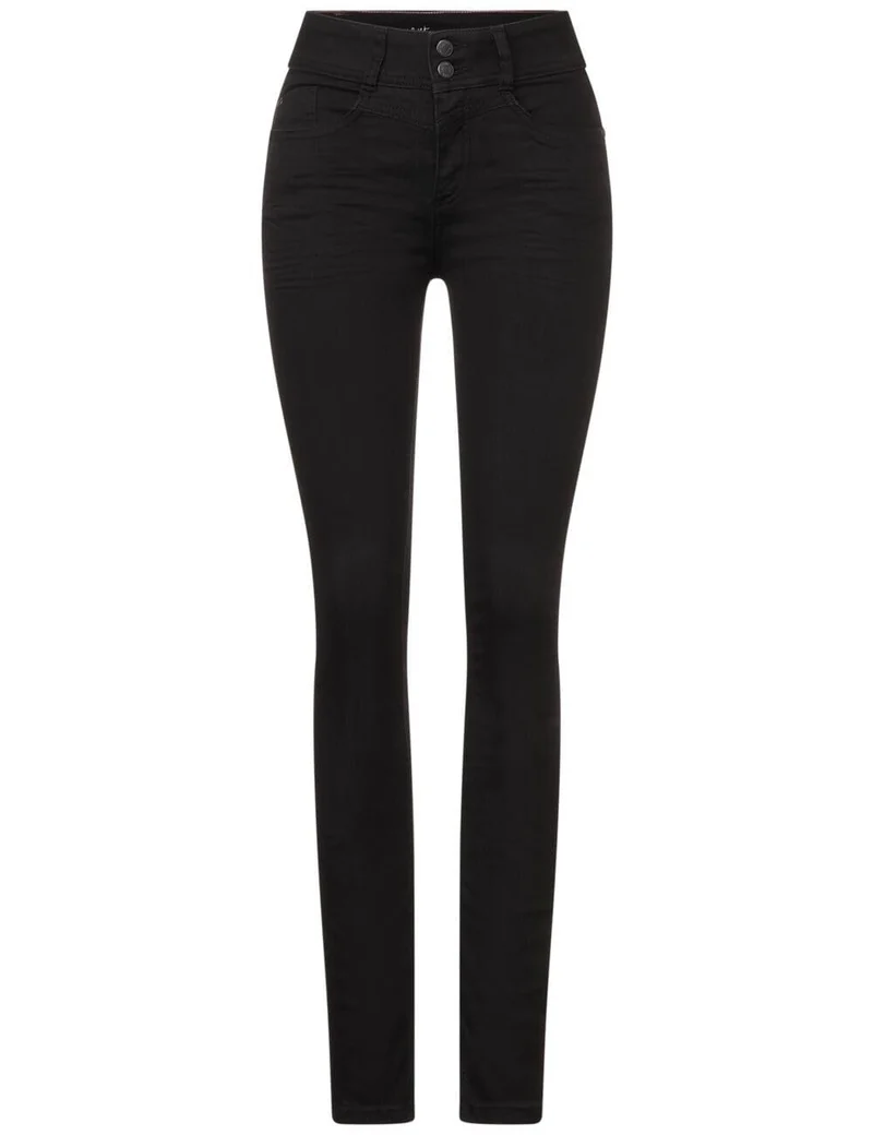 Street One Skinny Fit Jeans schwarz