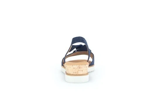 Gabor Plateau Sandalen Damen Blau