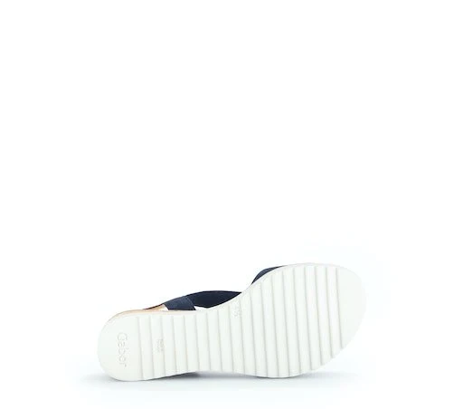Gabor Plateau Sandalen Damen Blau