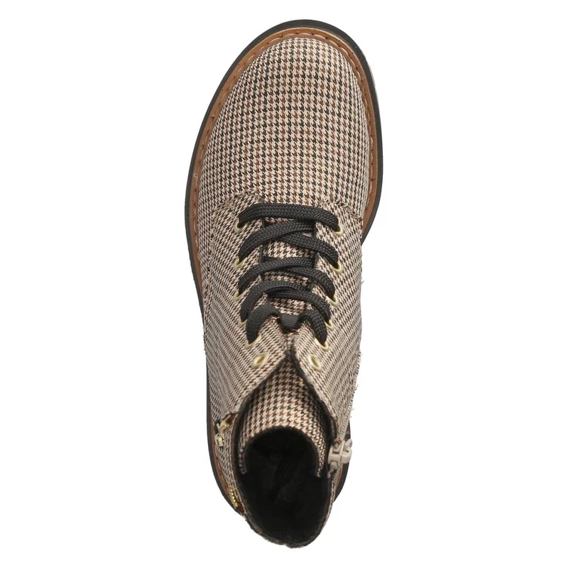 Rieker Damen Schnür-Stiefeletten Beige