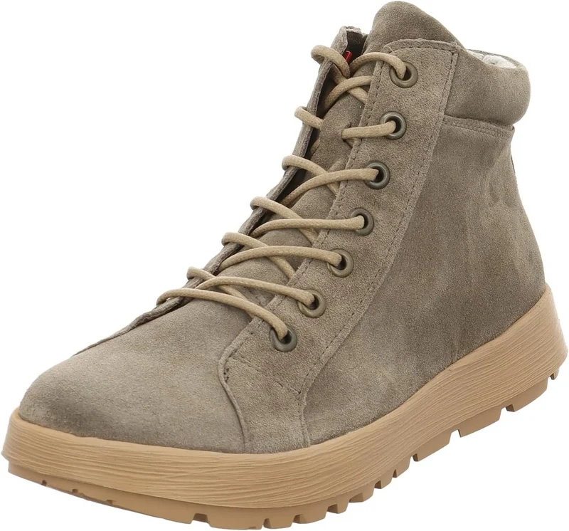 Think Damen Schnürstiefel Beige