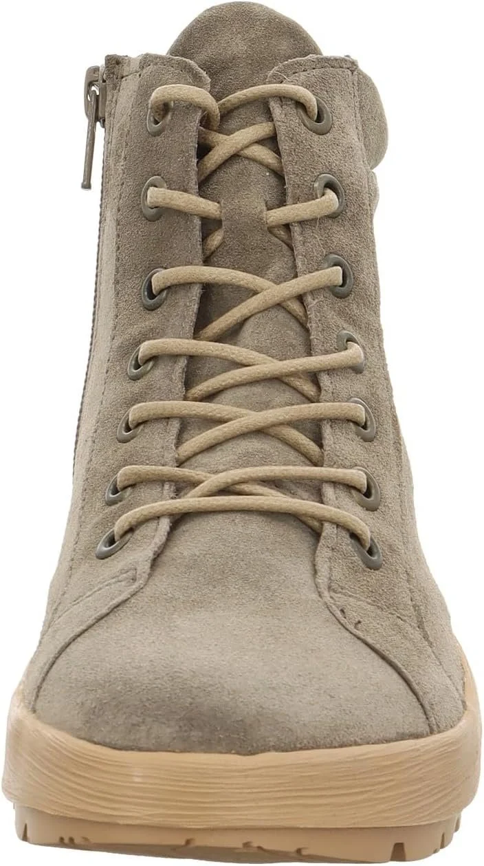 Think Damen Schnürstiefel Beige