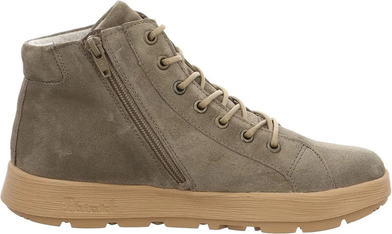 Think Damen Schnürstiefel Beige