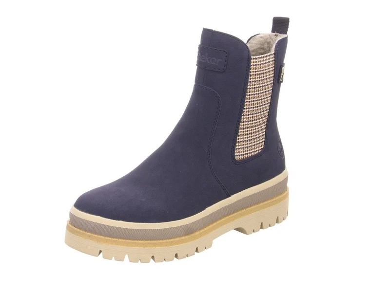 Rieker Damen Chelsea Boot Blau
