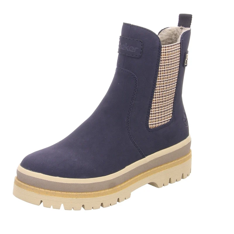 Rieker Damen Chelsea Boot Blau
