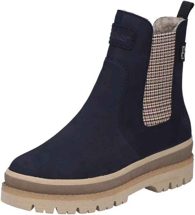 Rieker Damen Chelsea Boot Blau