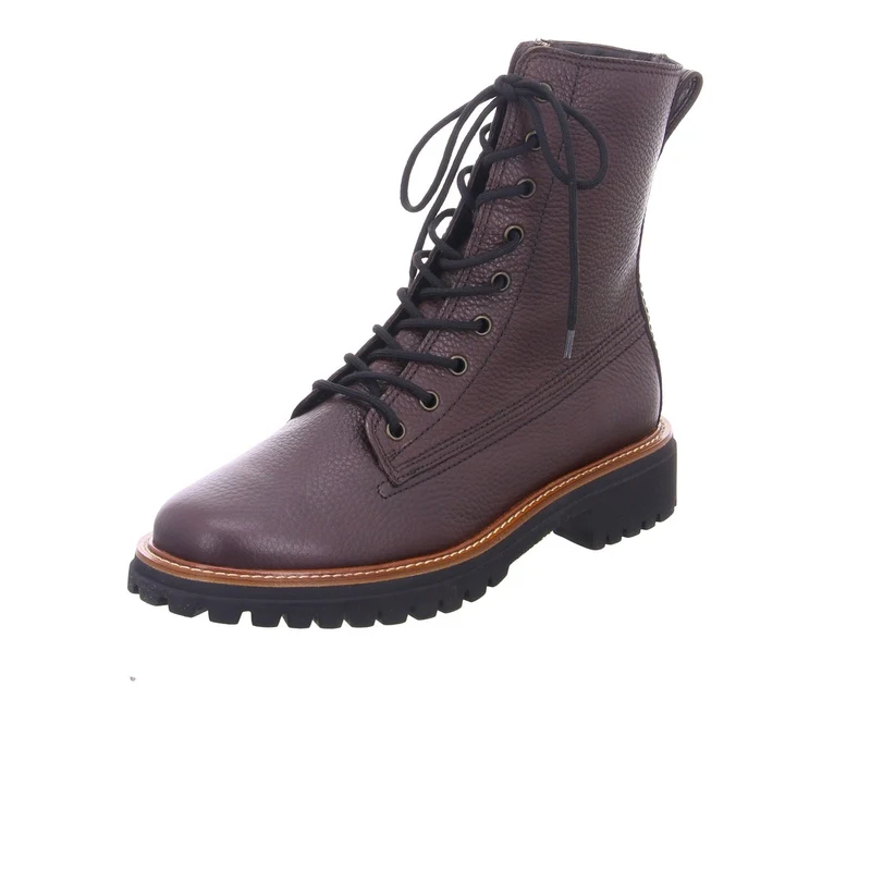 Paul Green Schnür-Stiefeletten braun