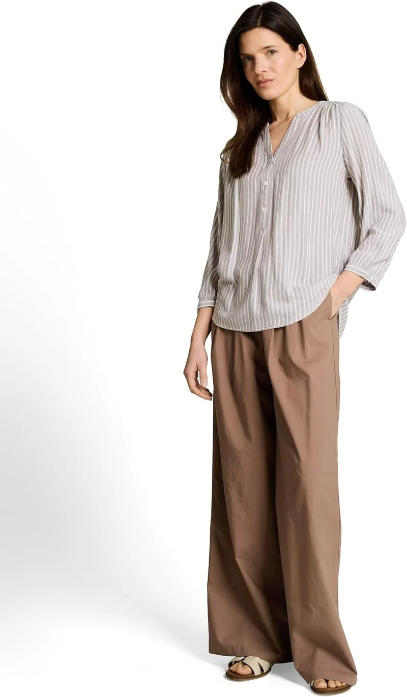 Tom Tailor Woman loose fit wide leg pant Grau
