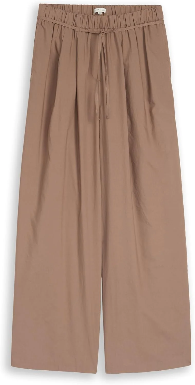 Tom Tailor Woman loose fit wide leg pant Grau