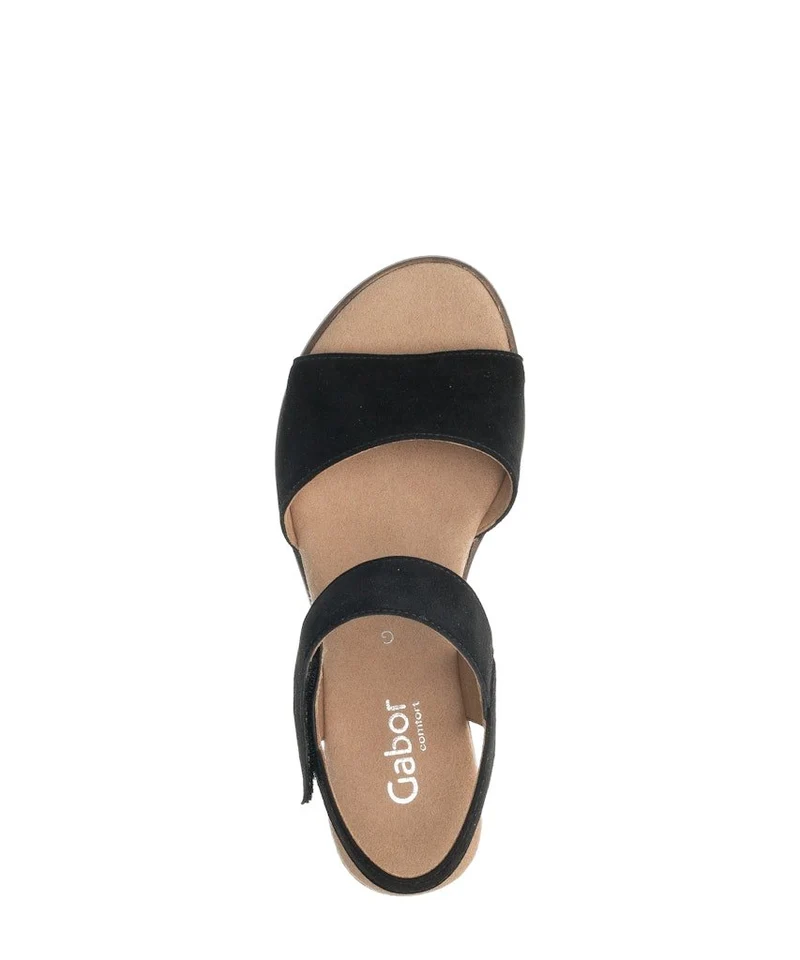 Gabor Riemchensandalen Damen Schwarz