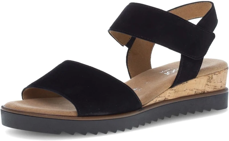 Gabor Riemchensandalen Damen Schwarz