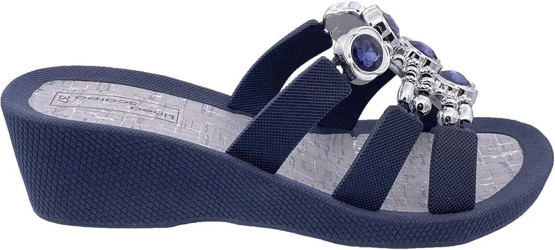 Scarpa Pantoletten blau