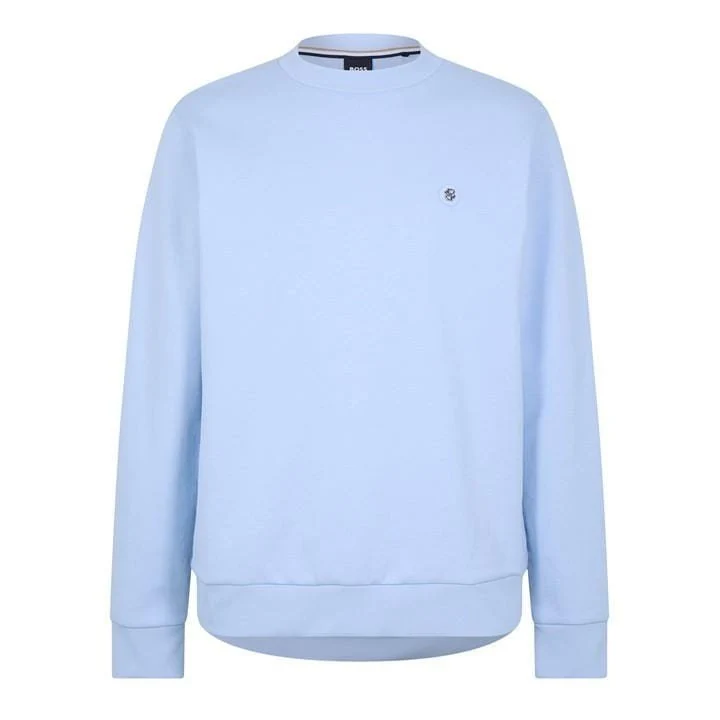 Hugo Boss Rundhalspullover Hellblau