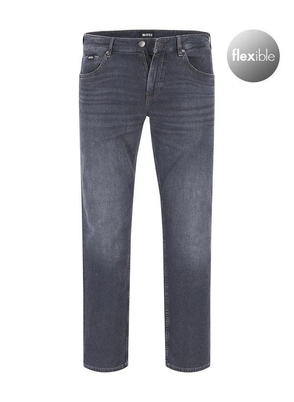 Hugo Boss Straight Leg Jeans Dunkelgrau