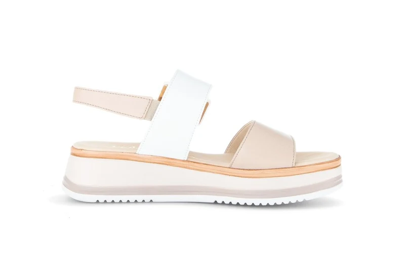 Gabor Plateau Sandalen beige