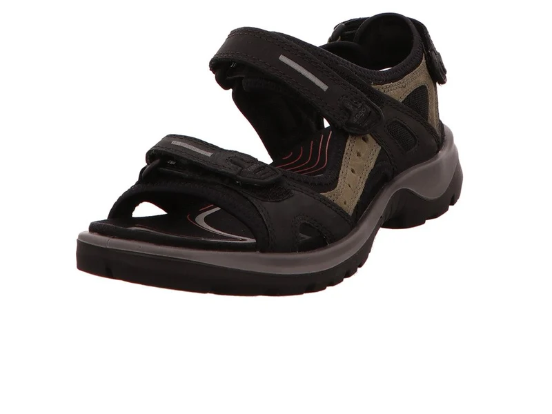 ECCO Yucatan Damen Outdoor Sandalen, Schwarz