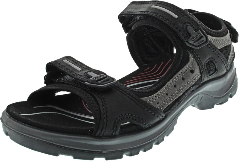 ECCO Yucatan Damen Outdoor Sandalen, Schwarz